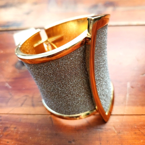 Goldtone Cuff Bracelet - Picture 3 of 11